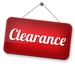Instore CLEARANCE